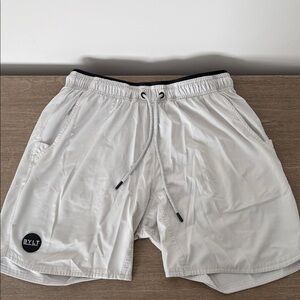 BYLT Basics White Athletic Shorts